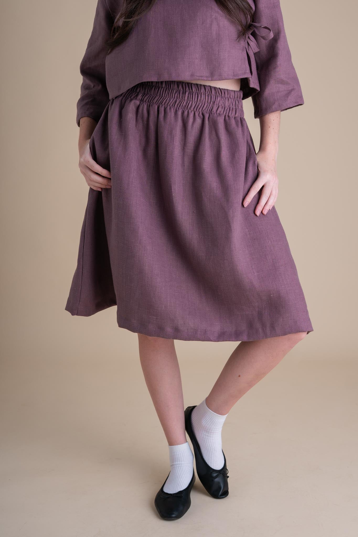Afternoon Skirt (Updated) in Thistle