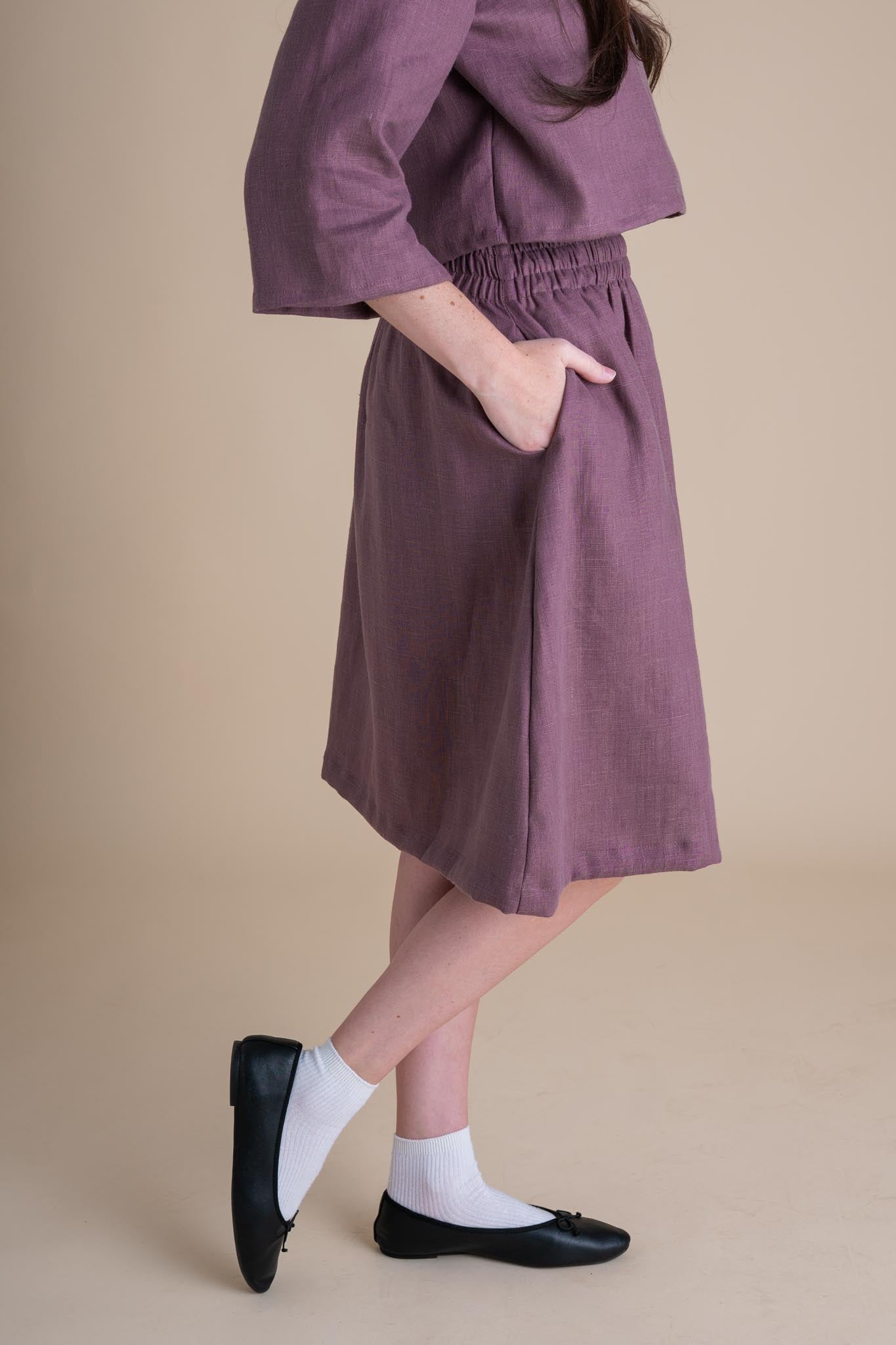 Afternoon Skirt (Updated) in Thistle