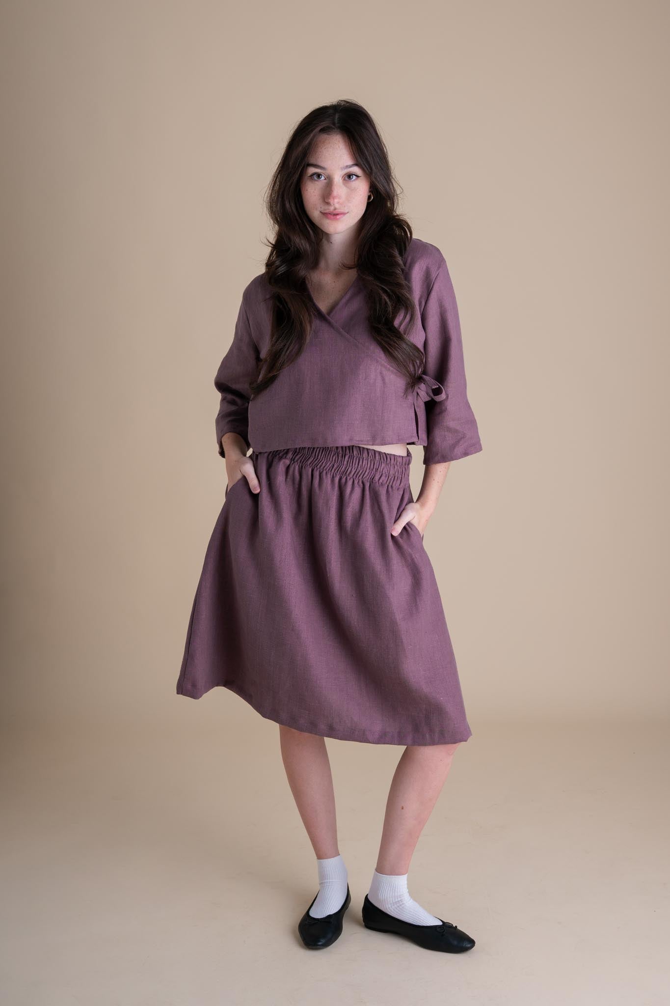 Afternoon Skirt (Updated) in Thistle