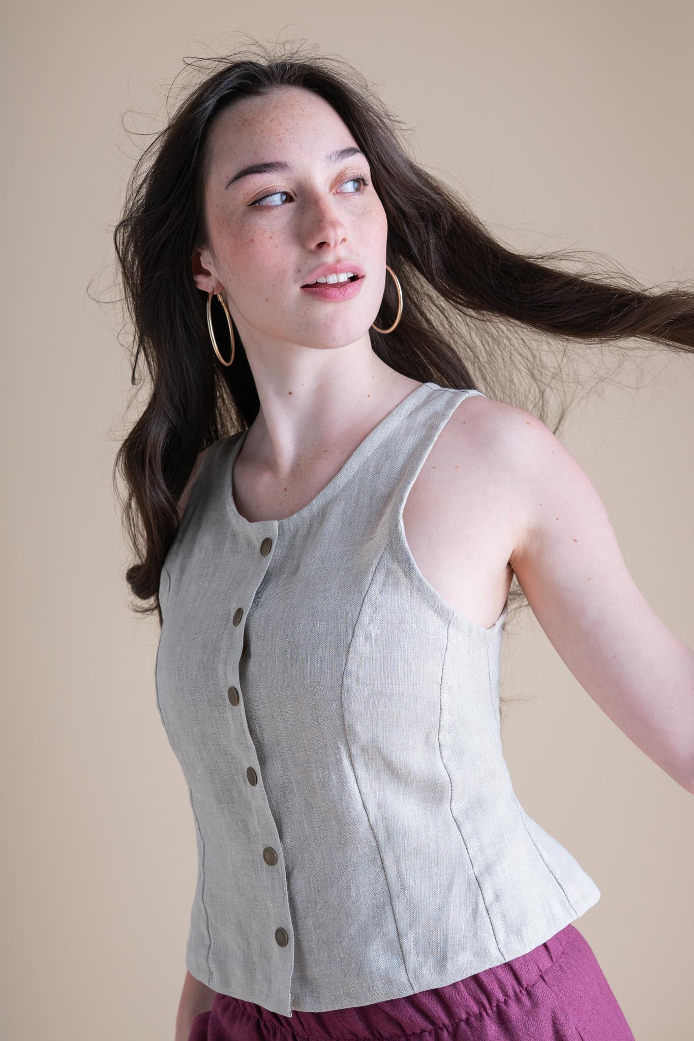 Katherine Vest in Sand Dollar