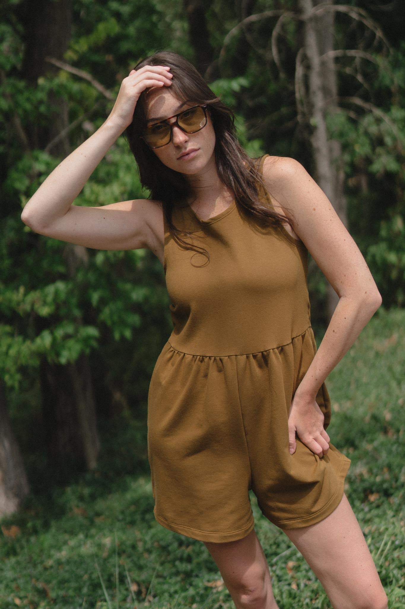 Hannah is wearing a size S. 