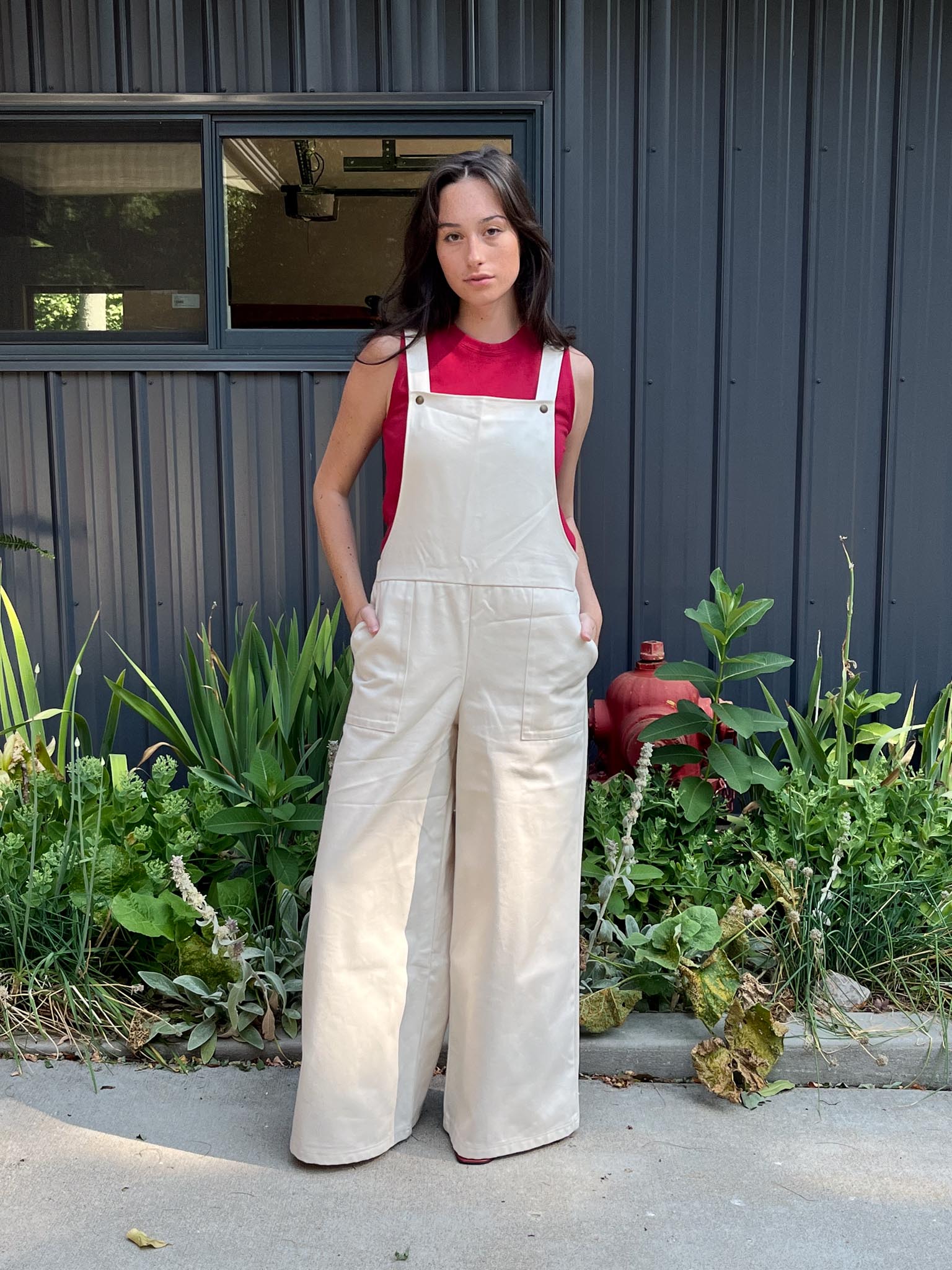 Mystery Overalls in Natural Denim