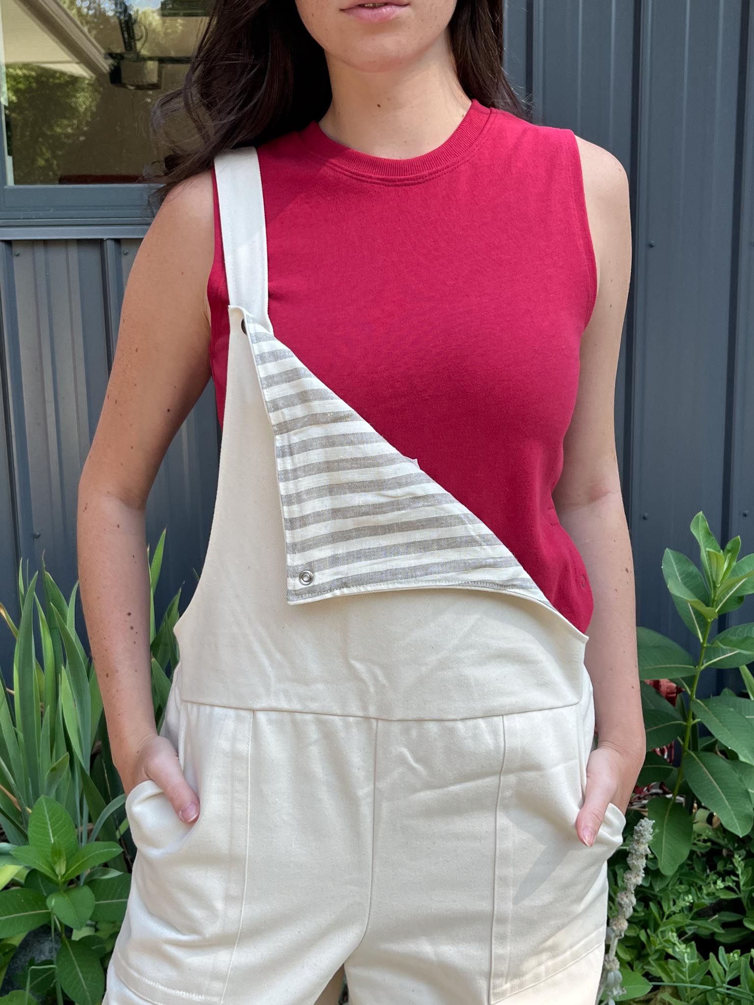 Mystery Overalls in Natural Denim
