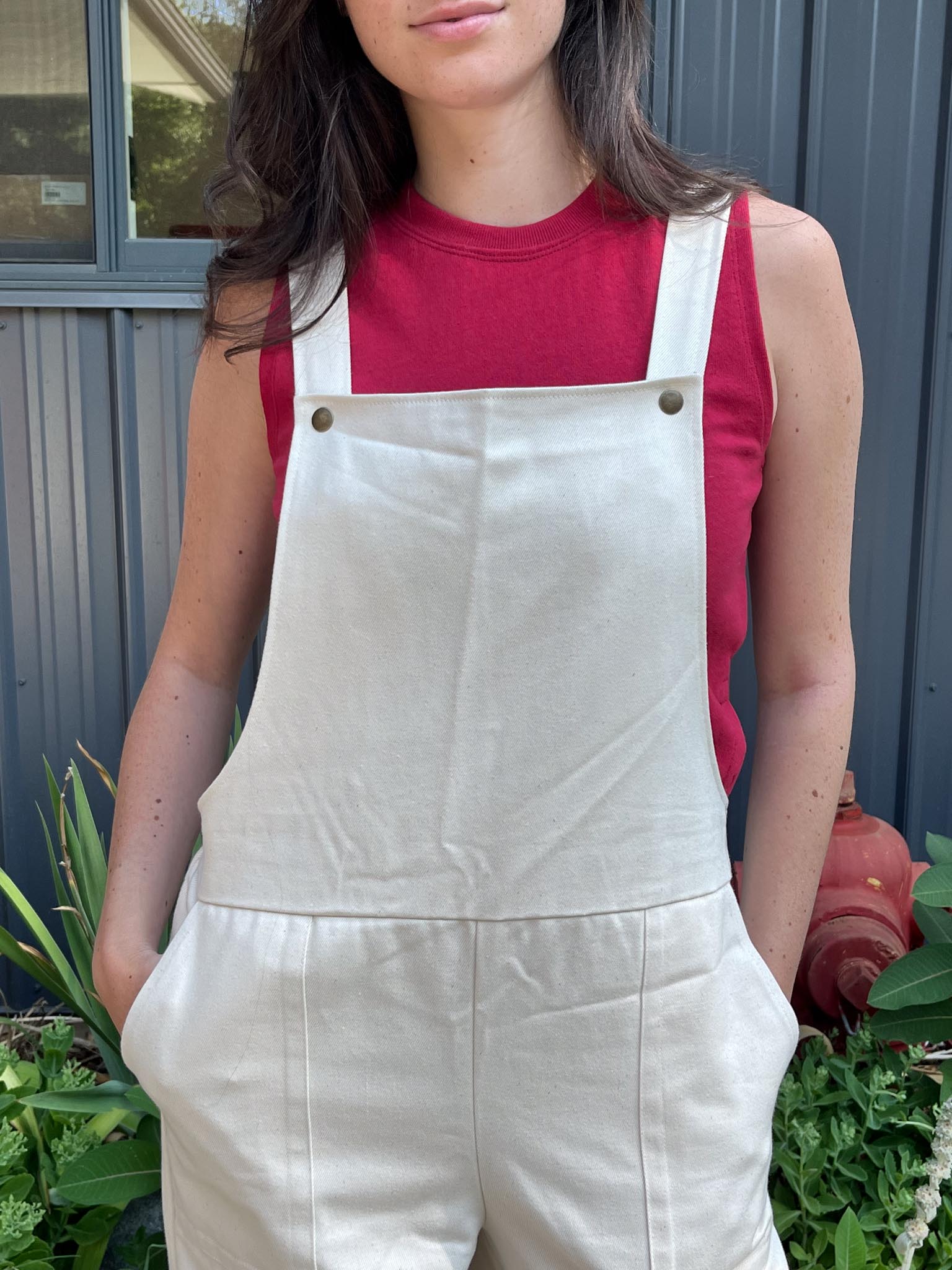 Mystery Overalls in Natural Denim