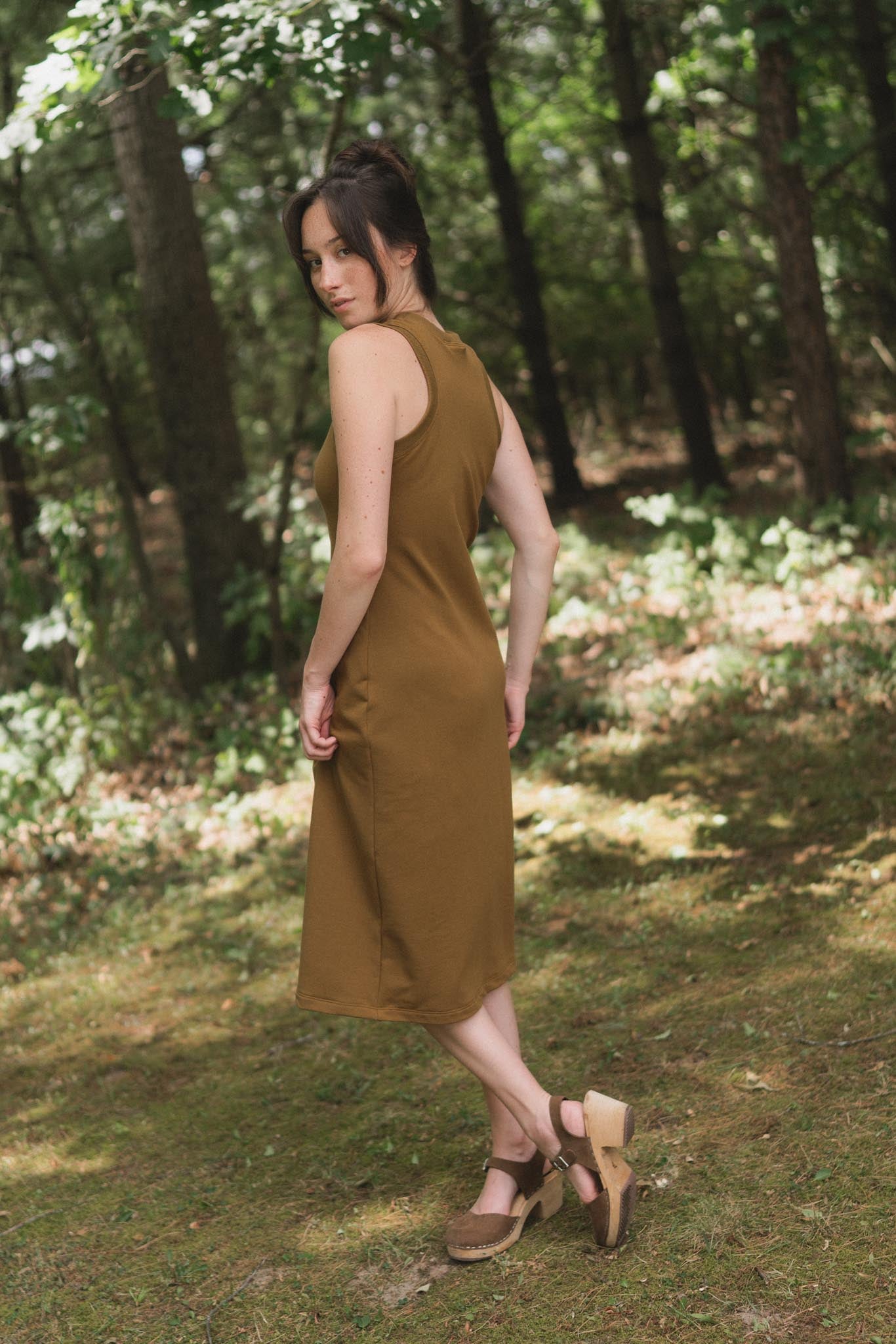 Serena Dress (Updated) in Almond