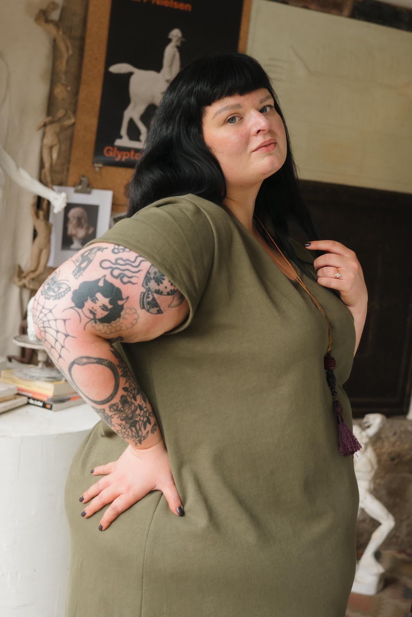 Cairo Dress (Updated) in Patina