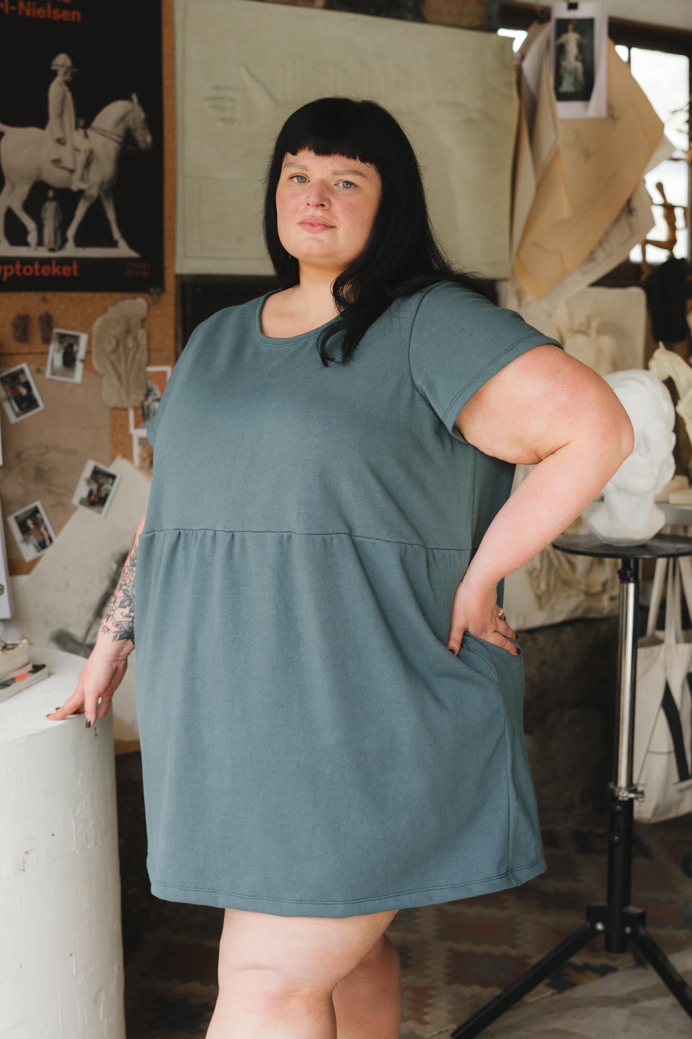 Jackie is wearing a size 3.