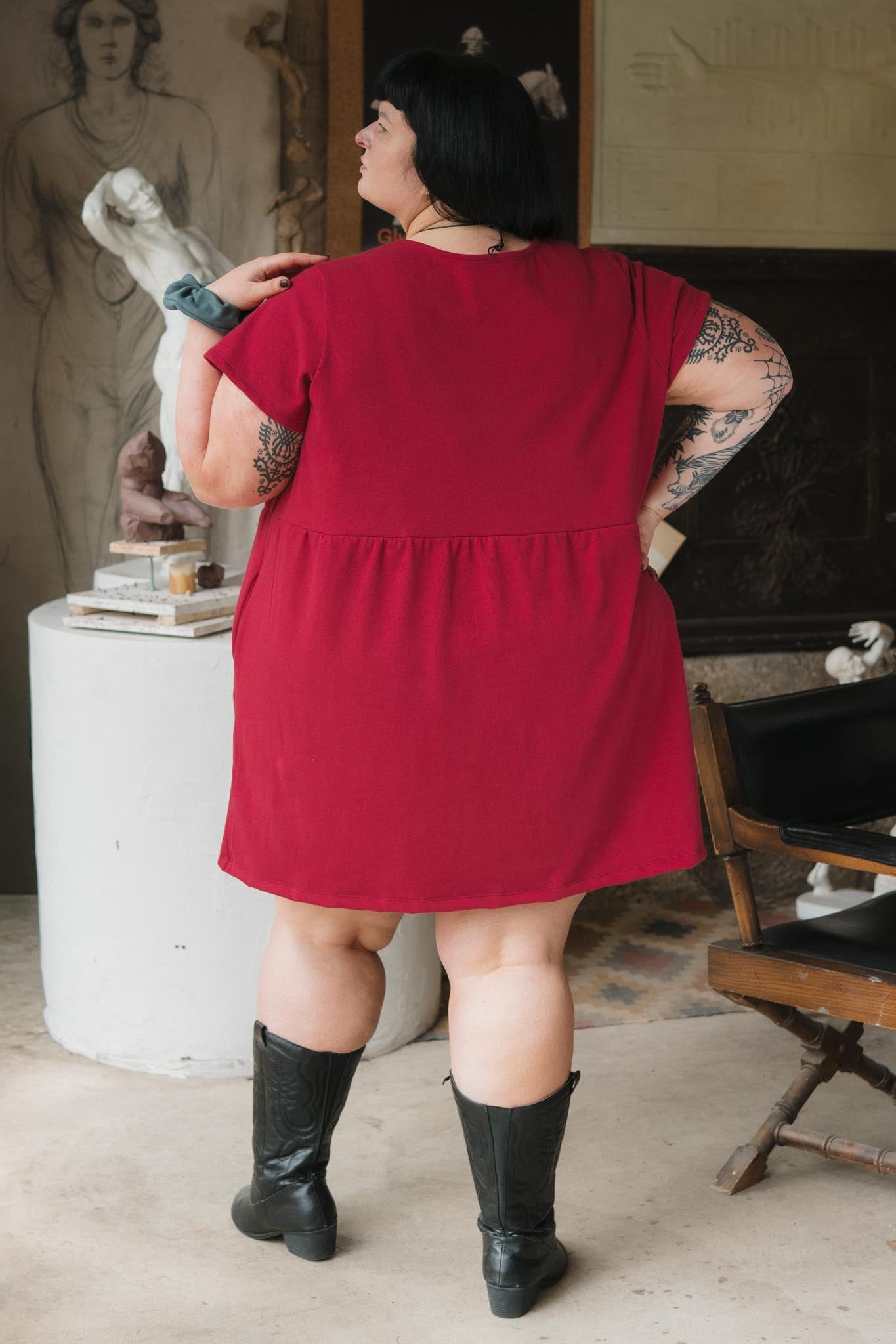 Porch Dress (Updated) in Madder
