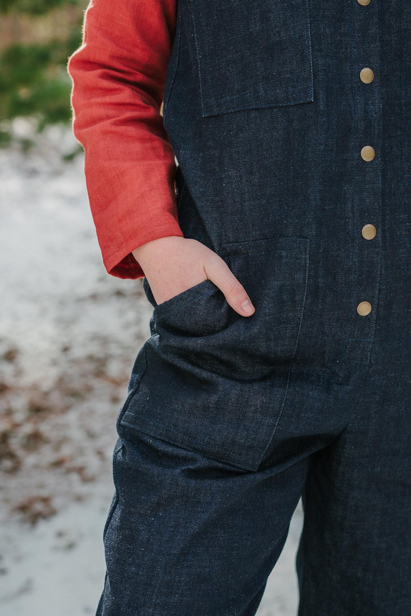 Rebel Denim Jumpsuit in Indigo Denim