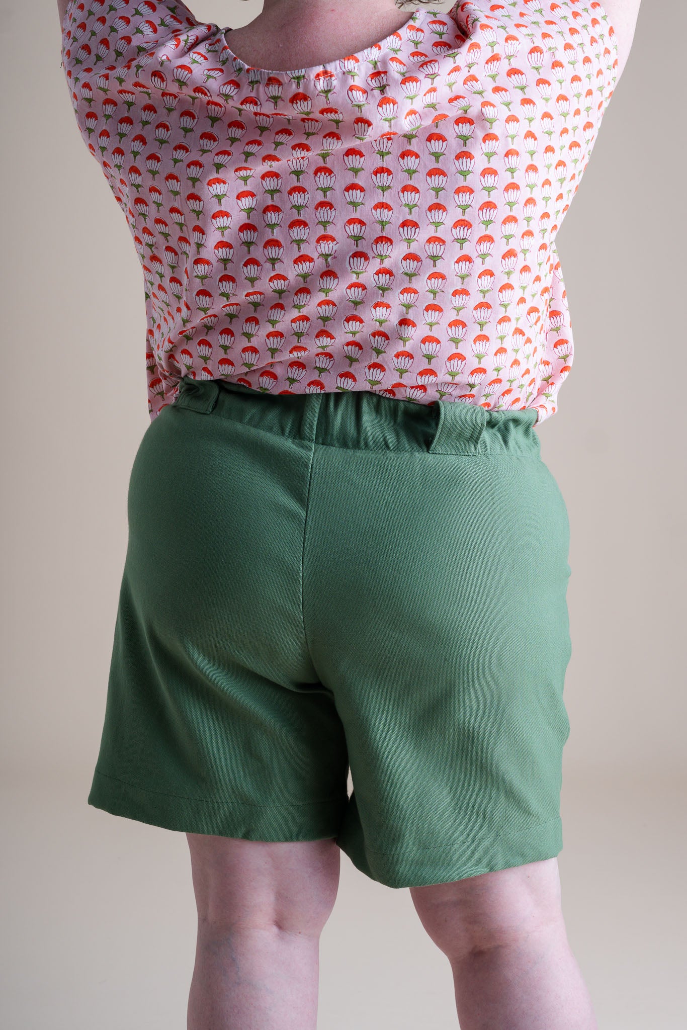 Gardenia Shorts in Leaf Green