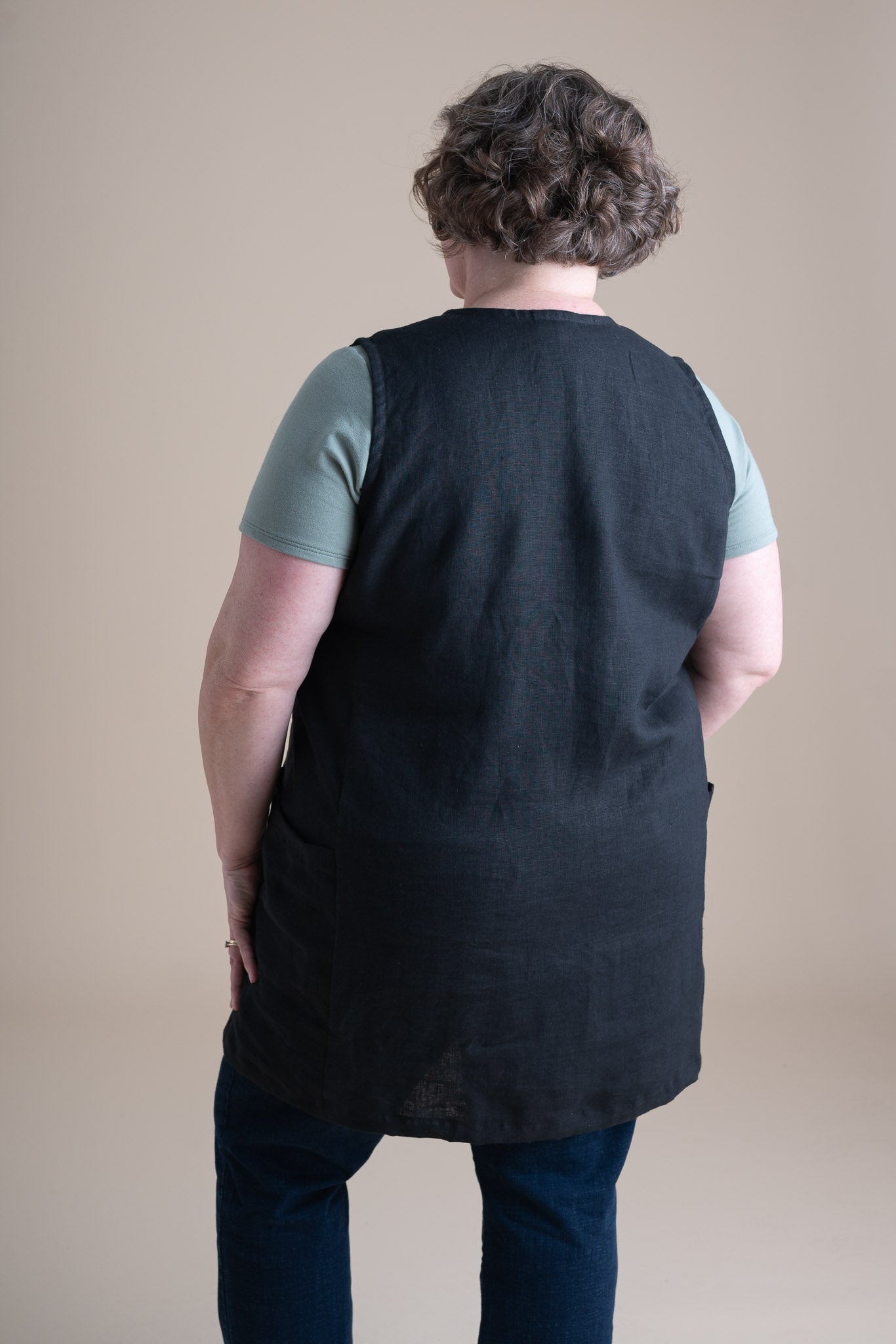 Snap Smock in Black