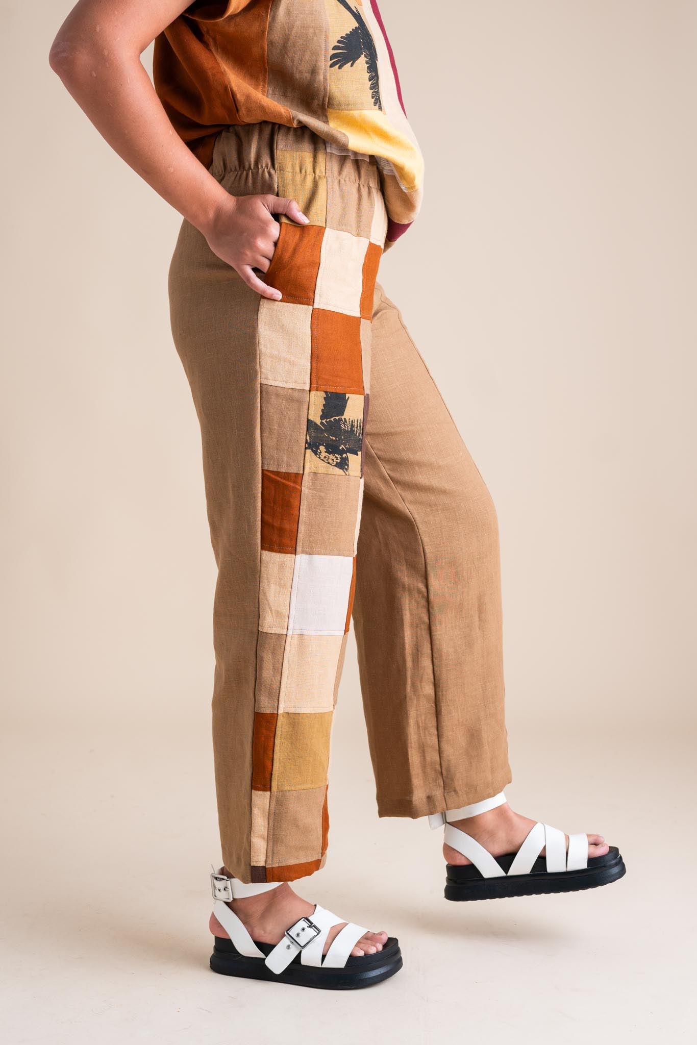 Sunset Pants M in Patchwork 