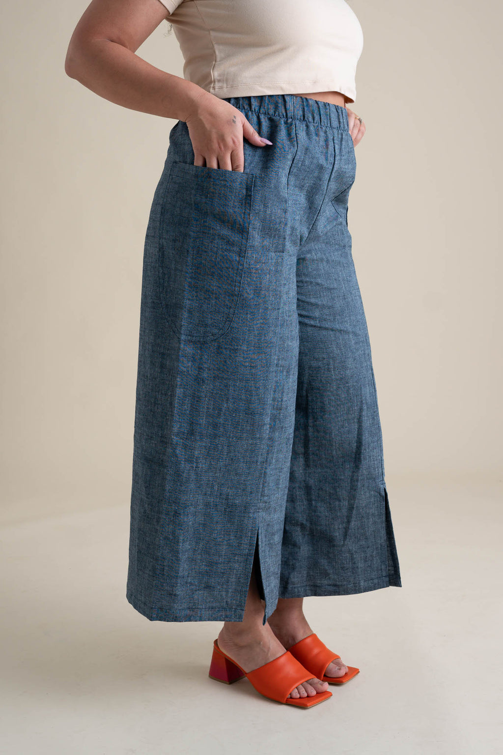 Green Chess Pattern - Inspired By Zendaya - Sustainably Made unisex wide-leg pants main image 1