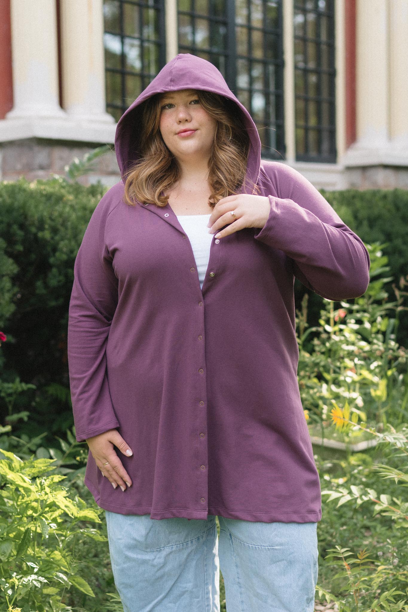 Amelia Cardigan in Plum