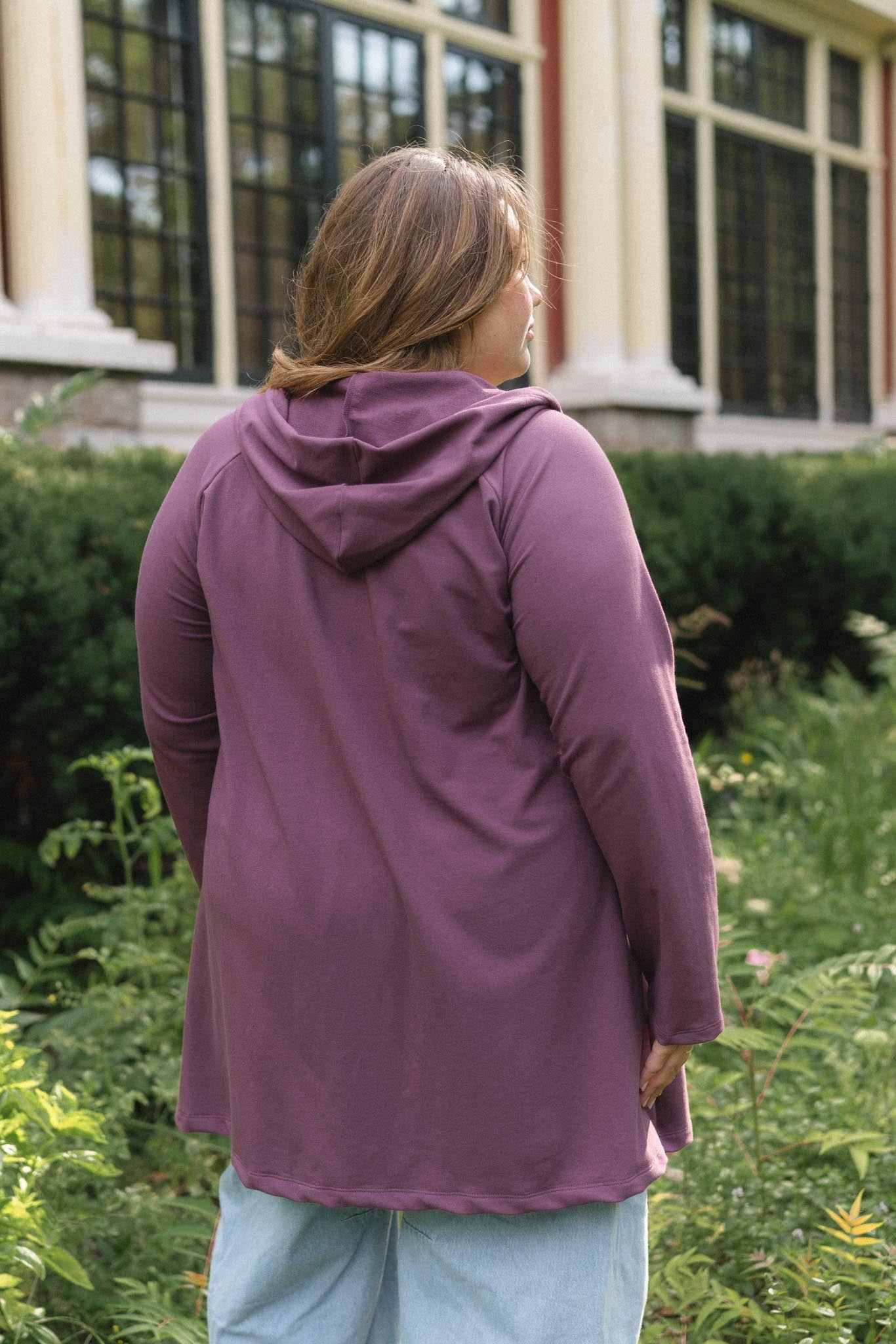Amelia Cardigan in Plum