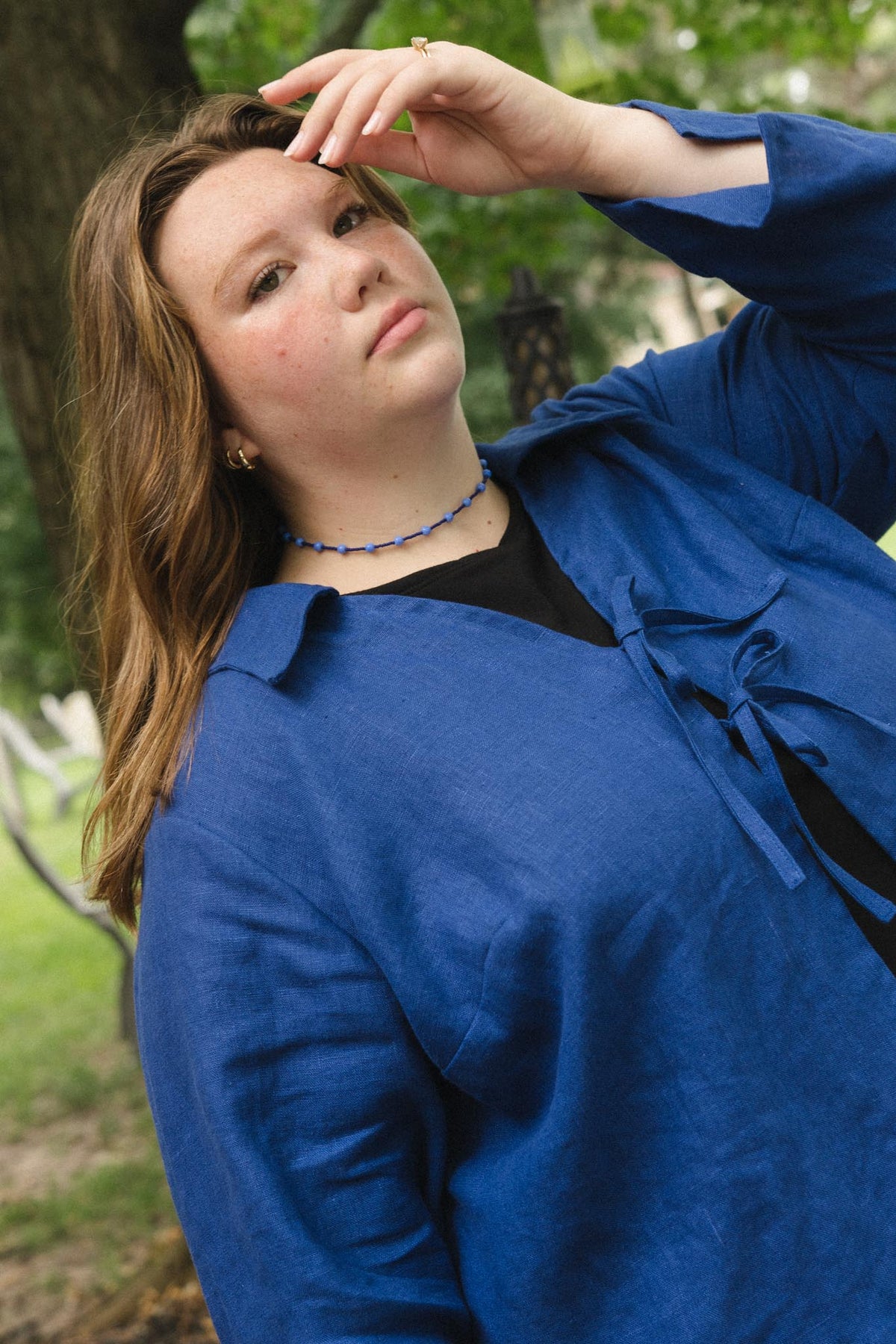 Cirrus Top in Kingfisher Blue