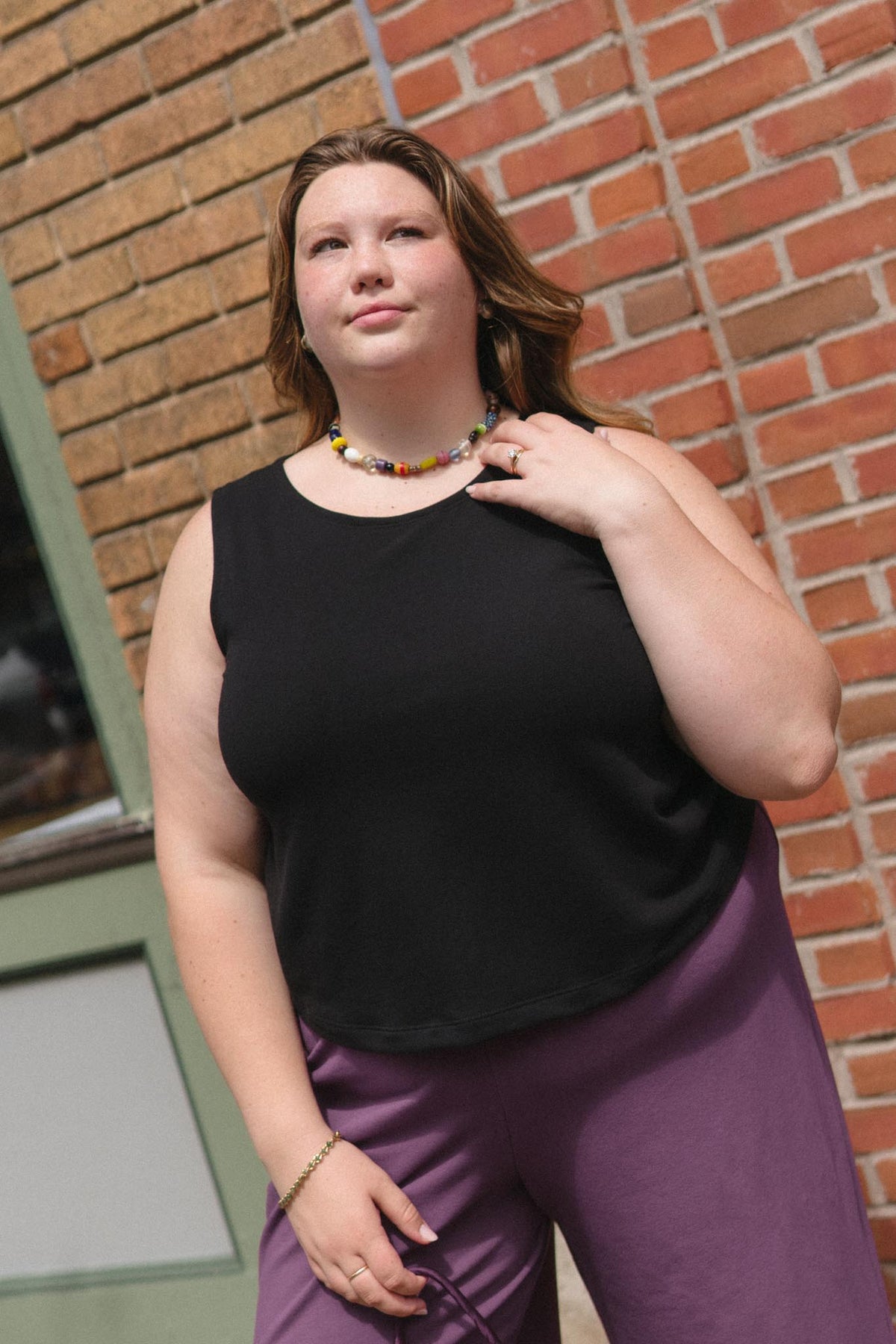 Frances Tank (Updated) in Licorice