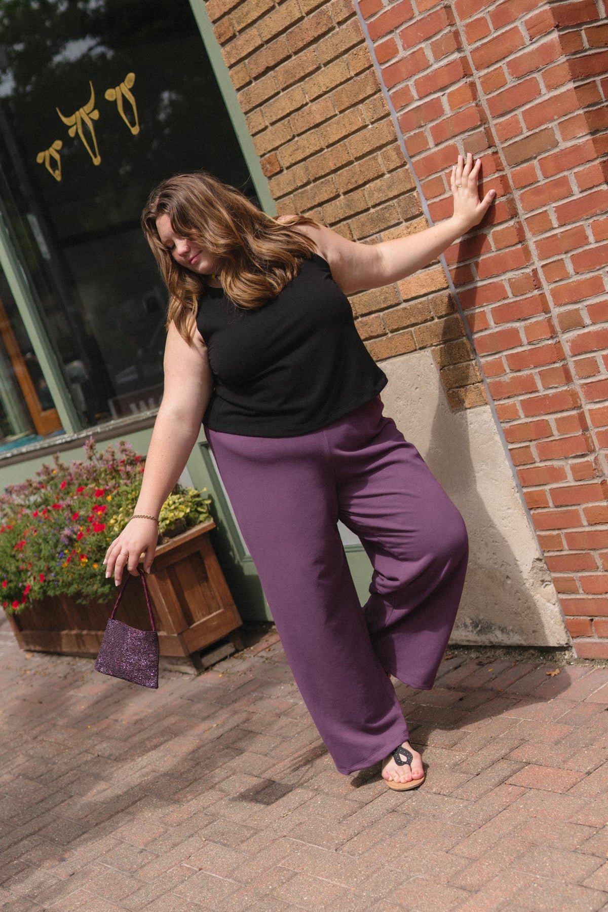 Greta Pant in Plum