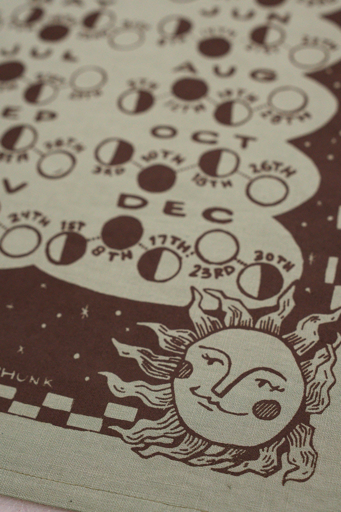 Moon Calendar in Mint Moon