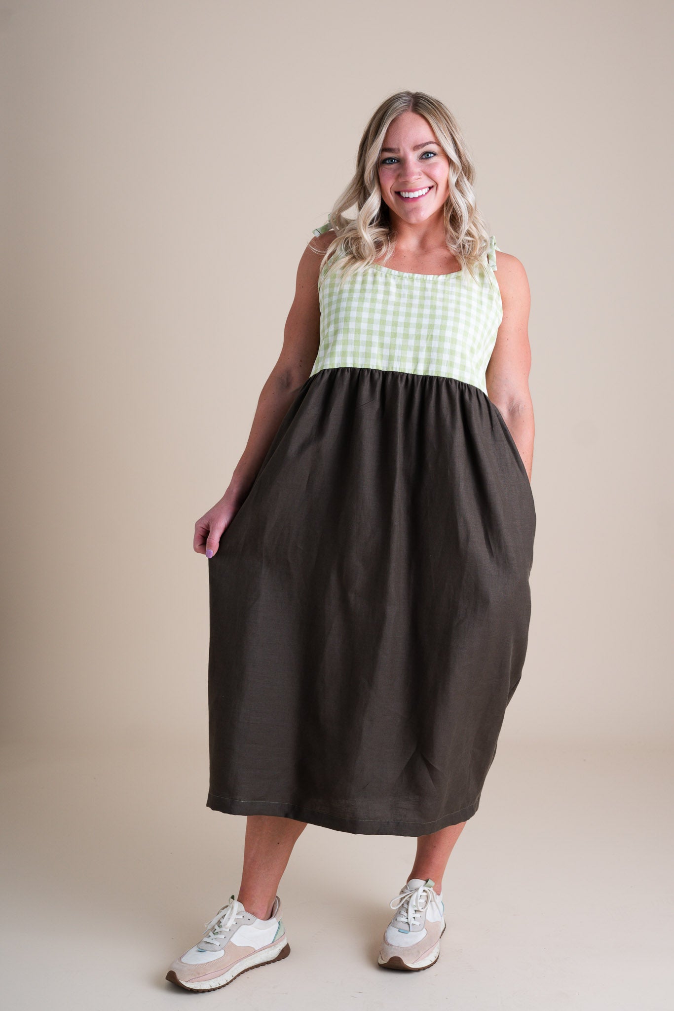 Rosie Dress in Honeydew