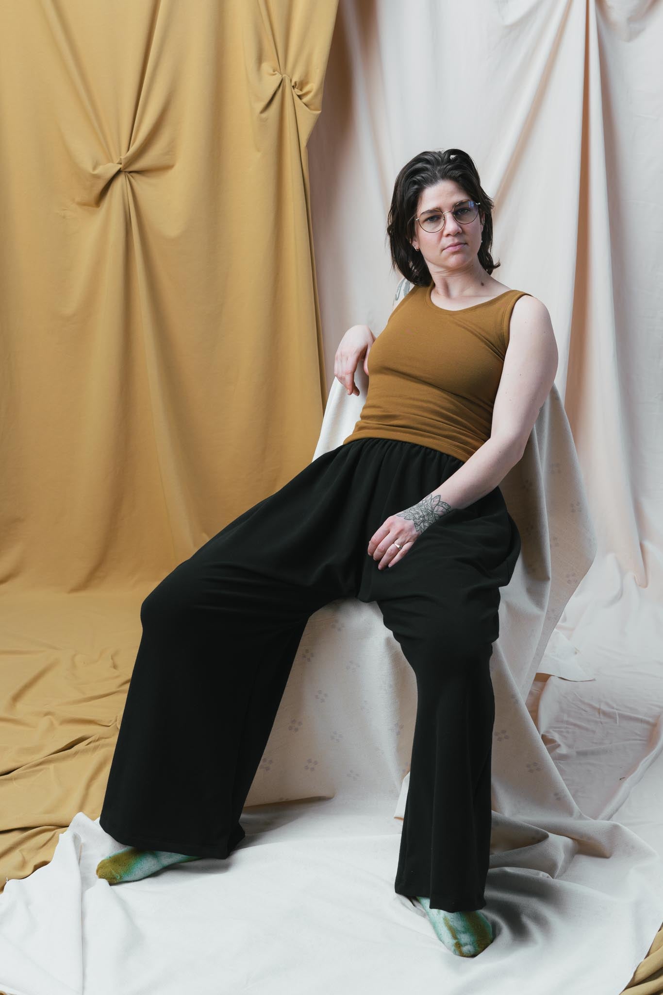 Zinat Pant in Licorice