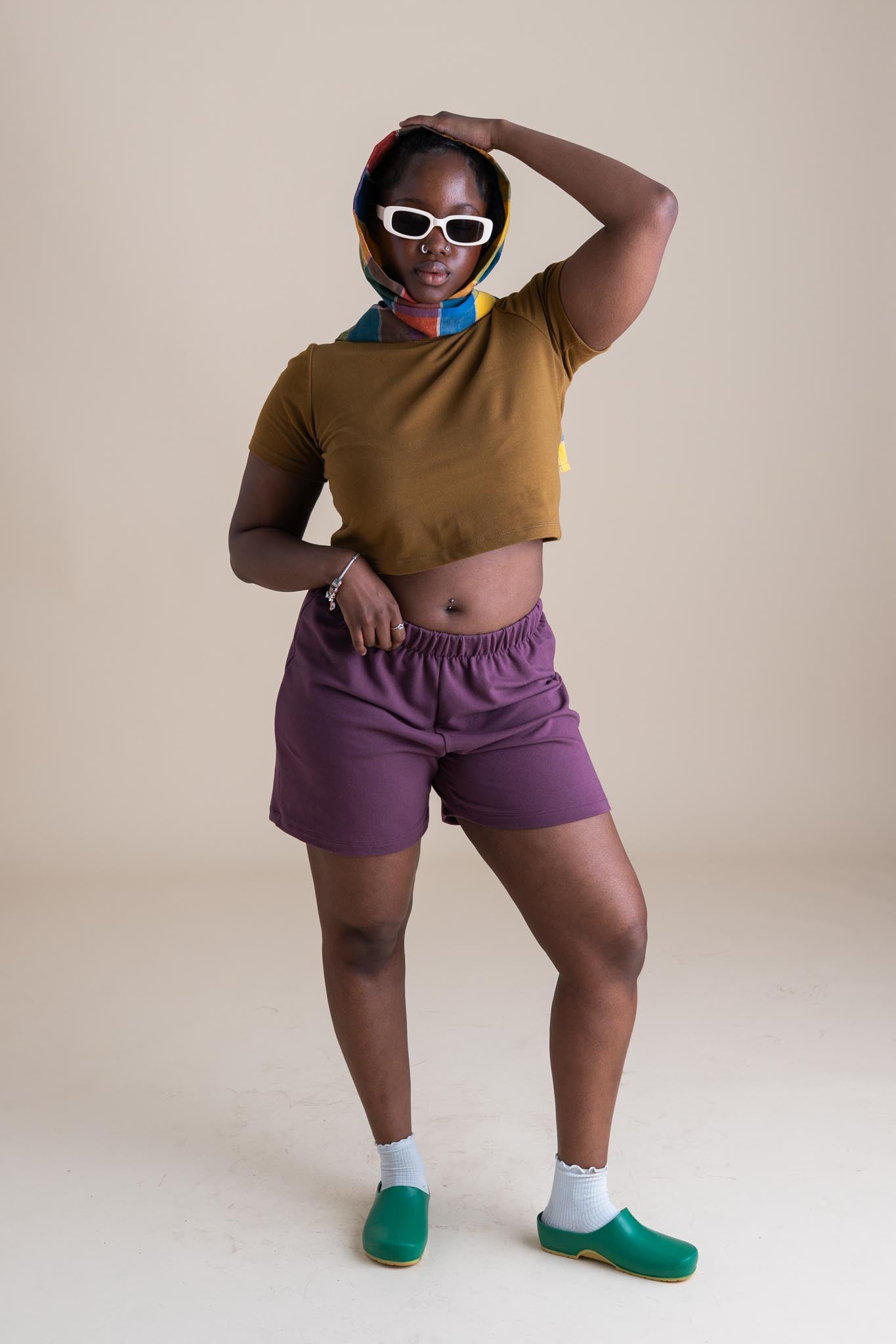 Jayne Shorts in Plum