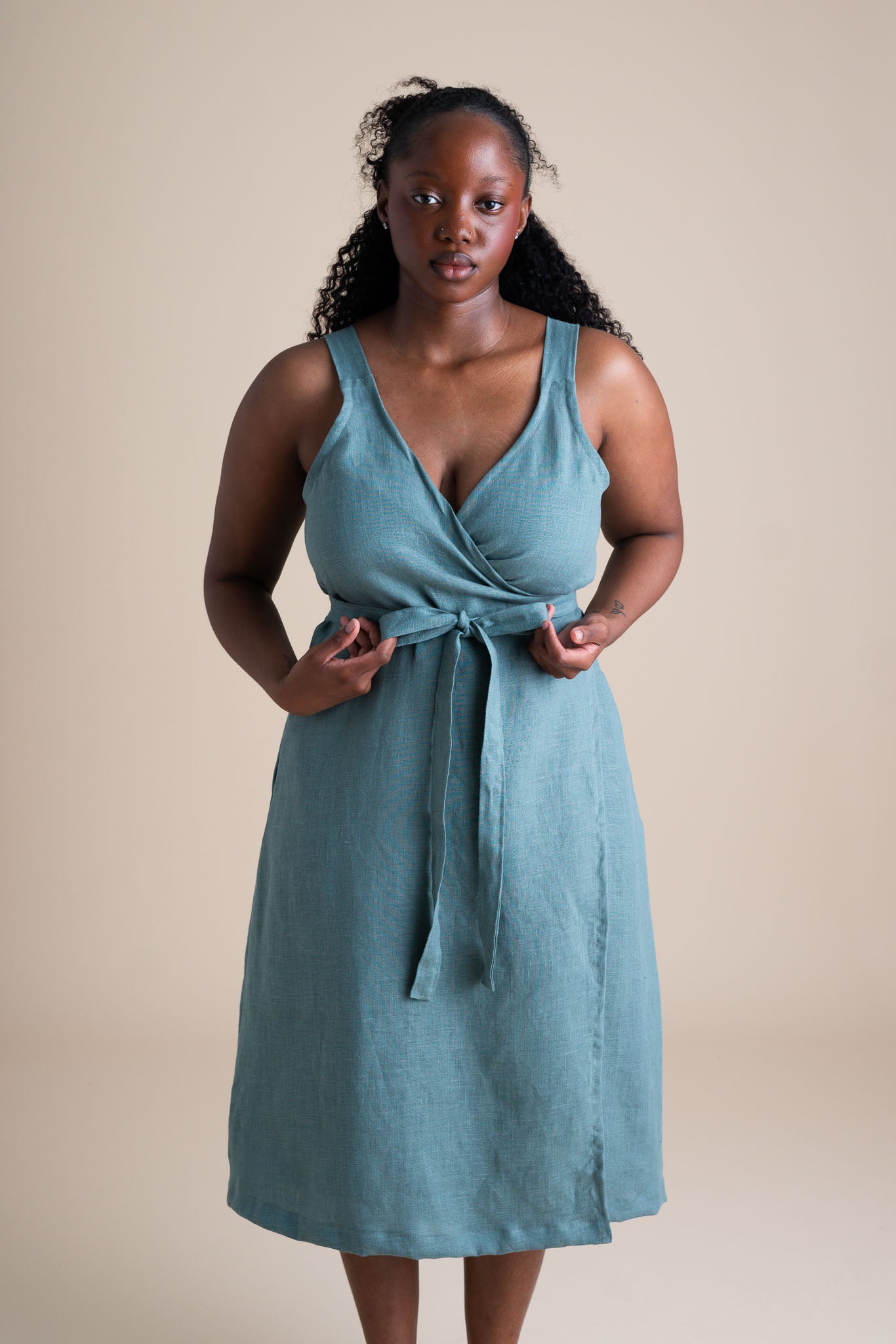 Rove Dress in Agave Conscious Clothing Rove Dress in Agave Conscious Clothing